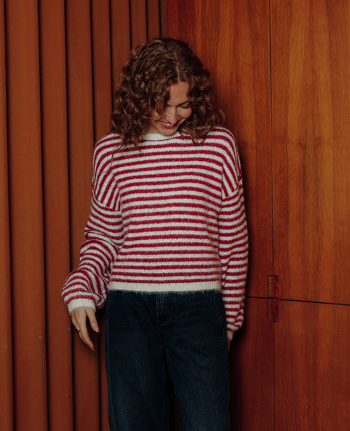 Pull rayé en maille douce - PIMKIE - 1