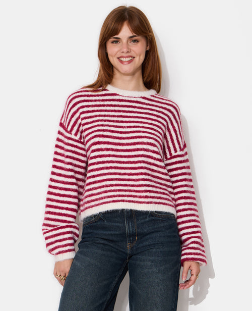 Pull rayé en maille douce - PIMKIE - 5