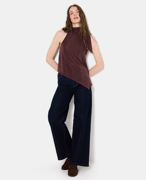 Top dos-nu asymétrique en maille fluide - PIMKIE - 3
