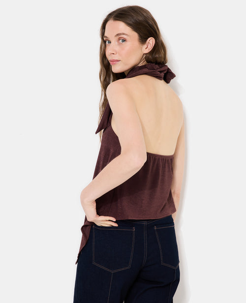 Top dos-nu asymétrique en maille fluide - PIMKIE - 6