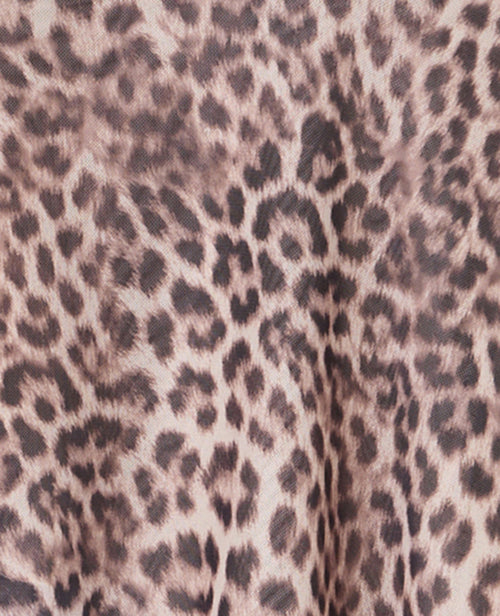 Top asymétrique en résille motif léopard - PIMKIE - 8