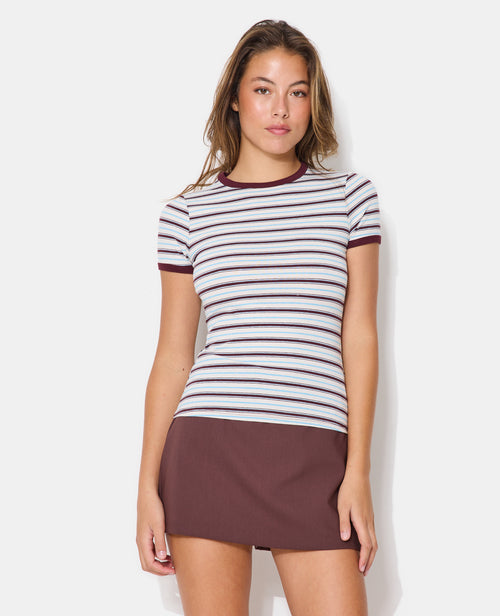 T-shirt ajusté rayé - PIMKIE - 1