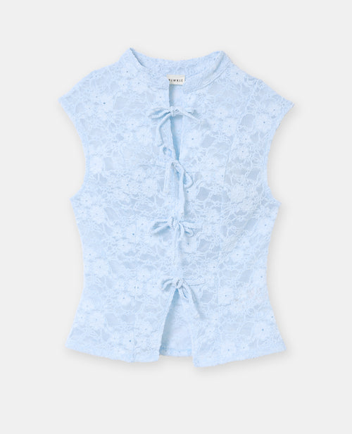 Top en dentelle col mao - PIMKIE - 4