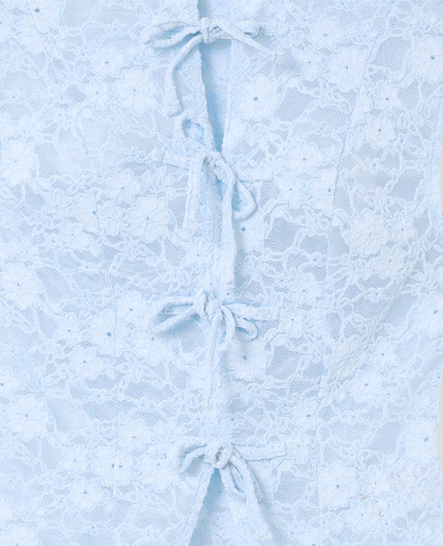 Top en dentelle col mao - PIMKIE - 7