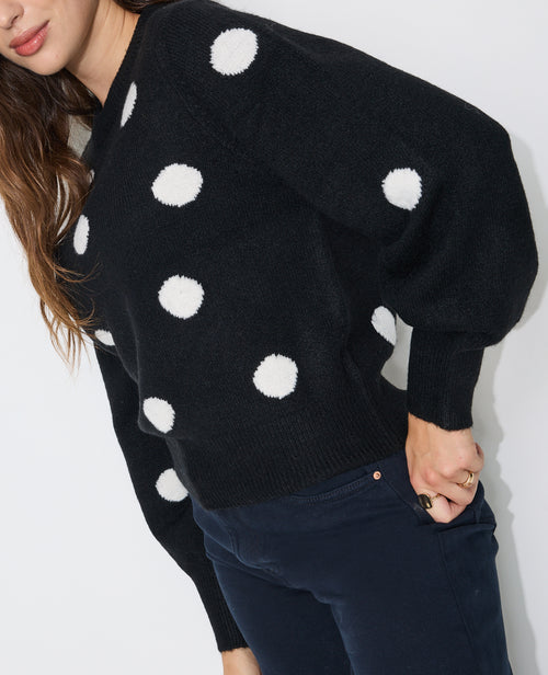 Pull col rond motif pois - PIMKIE - 2