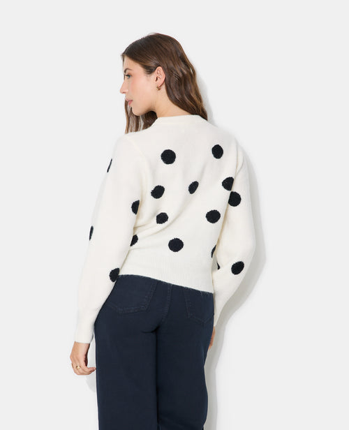 Pull col rond motif pois - PIMKIE - 6
