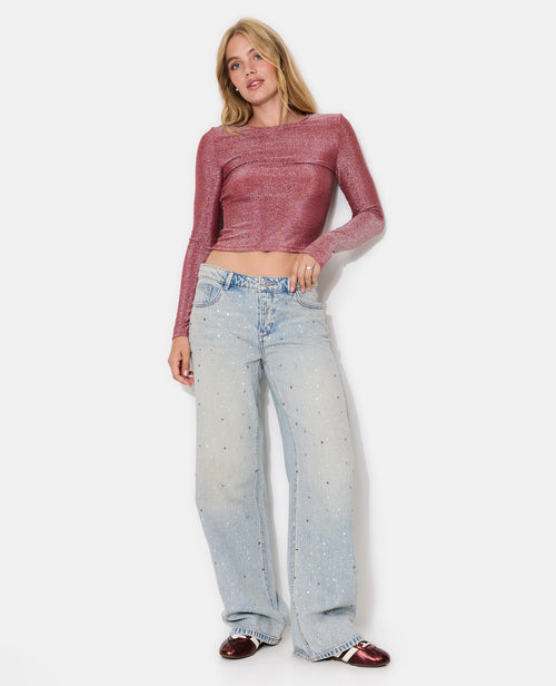 T-shirt manches longues avec lurex - PIMKIE - 3