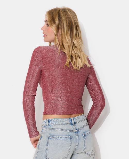 T-shirt manches longues avec lurex - PIMKIE - 6