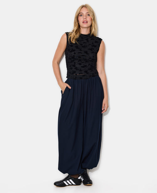 Top en résille avec flocage fleurs velours - PIMKIE - 7