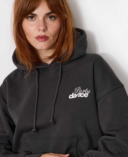 Sweat à capuche avec print poitrine et dos - PIMKIE - 2