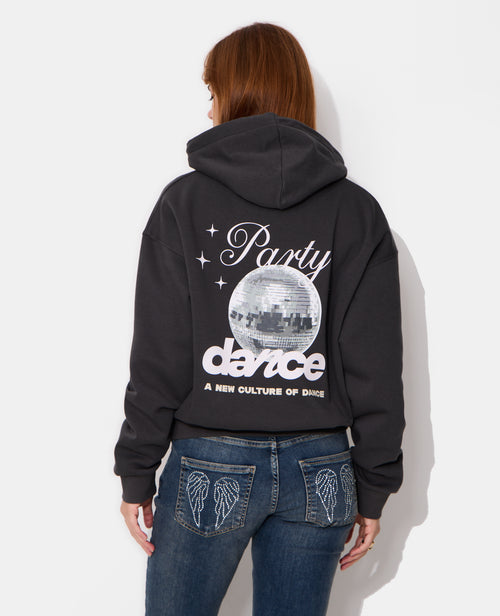 Sweat à capuche avec print poitrine et dos - PIMKIE - 7