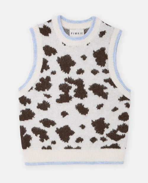 Pull sans manches motif vache - PIMKIE - 4