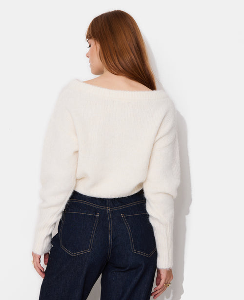 Pull maille douce avec encolure dégagée - PIMKIE - 6