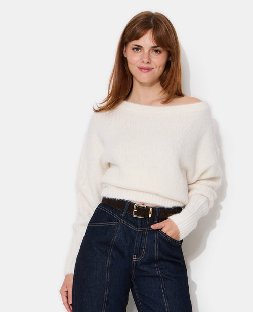 Pull maille douce avec encolure dégagée - PIMKIE - 7