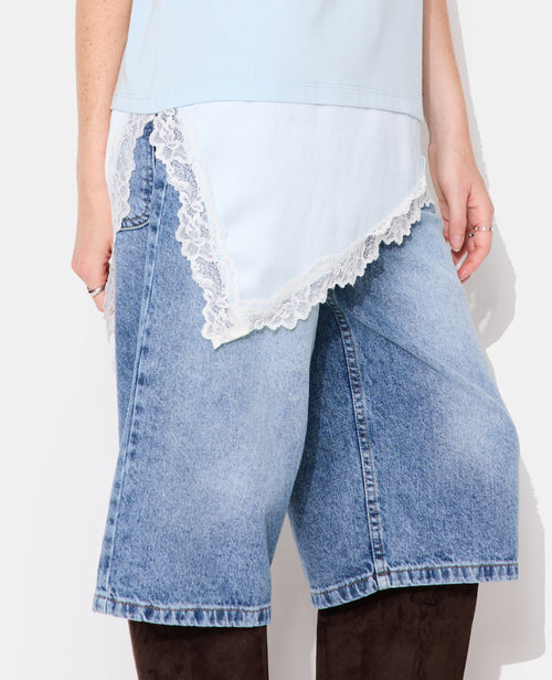 T-shirt oversize effet superposition bas nuisette - PIMKIE - 7