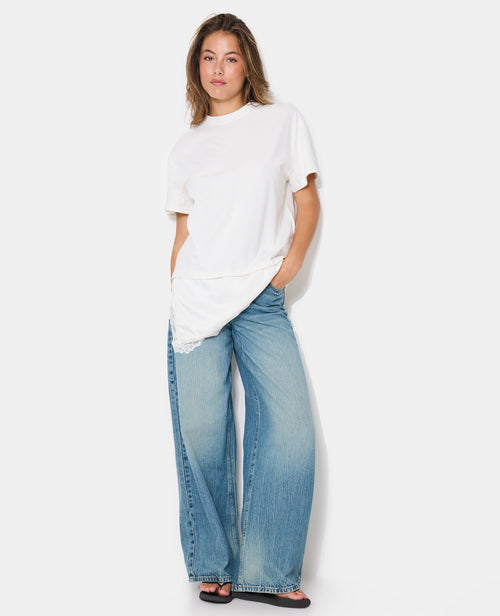 T-shirt oversize effet superposition bas nuisette - PIMKIE - 3