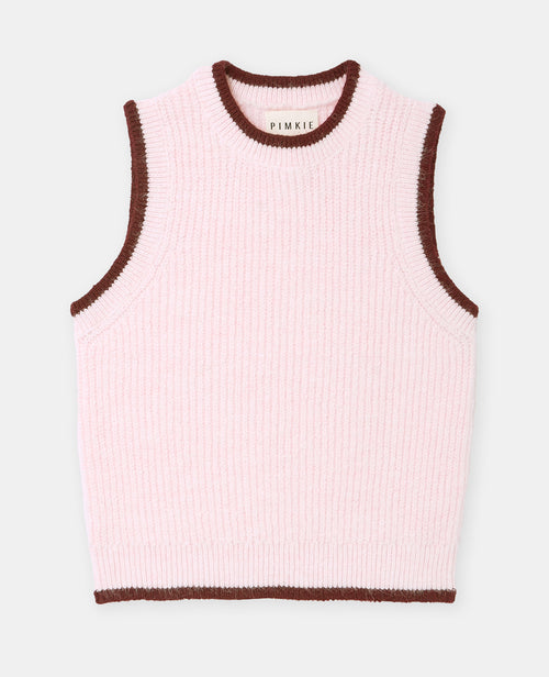 Pull sans manches avec bords contrastés - PIMKIE - 4