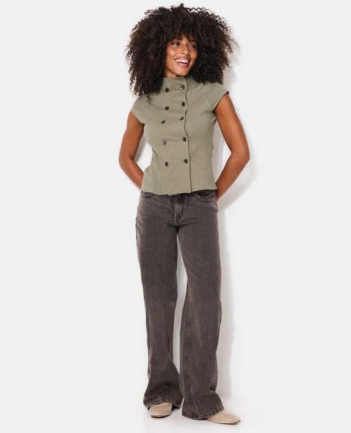 T-shirt double boutonnage esprit officier - PIMKIE - 3