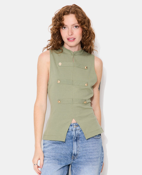 Top sans manches façon officier - PIMKIE - 1