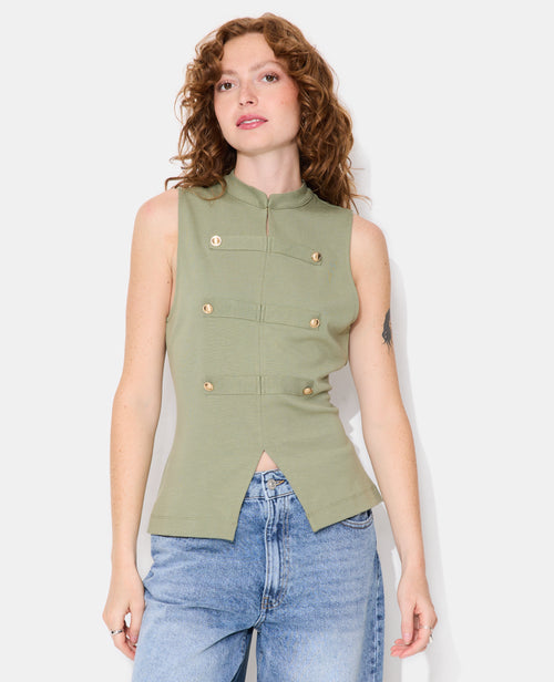 Top sans manches façon officier - PIMKIE - 5