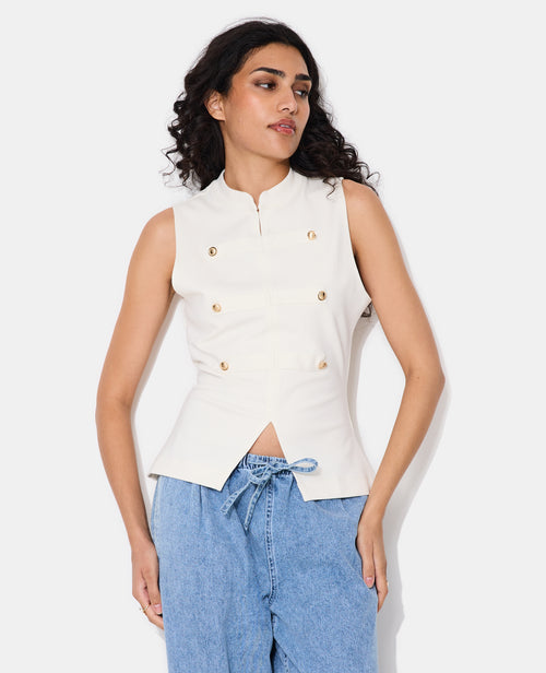 Top sans manches façon officier - PIMKIE - 1