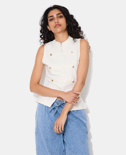 Top sans manches façon officier - PIMKIE - 5