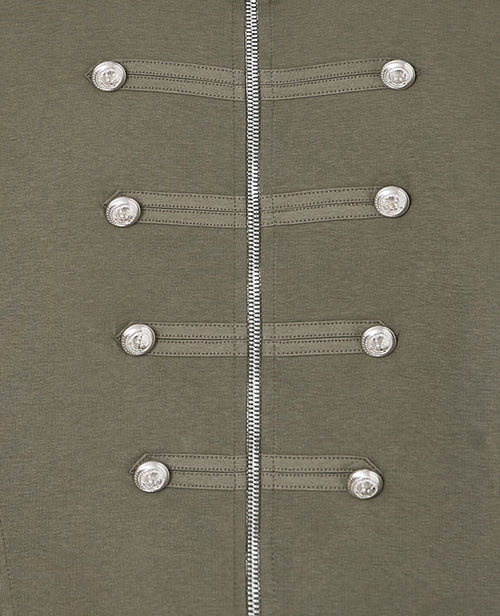 Sweat zippé esprit veste officier avec boutons - PIMKIE - 1