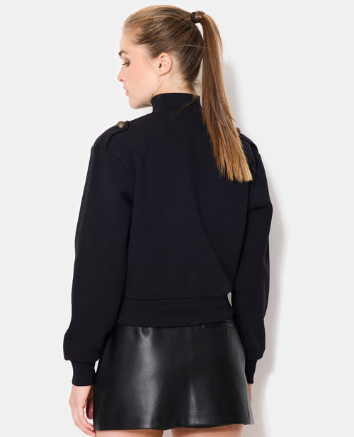 Sweat zippé esprit veste officier avec boutons - PIMKIE - 6