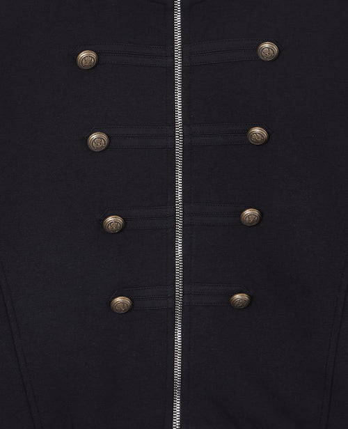 Sweat zippé esprit veste officier avec boutons - PIMKIE - 2