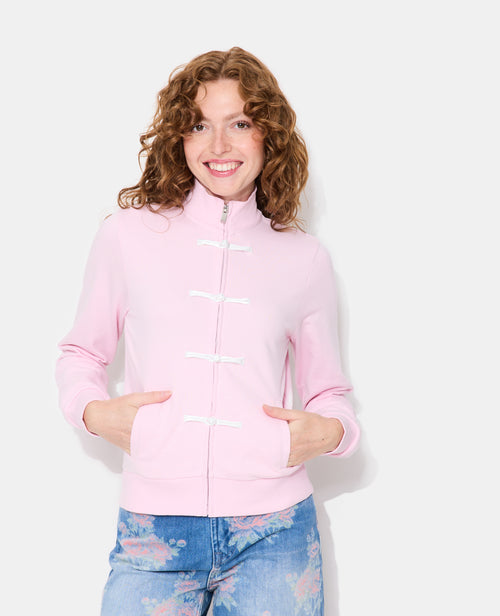 Sweat zippé avec détails esprit asiatique - PIMKIE - 1