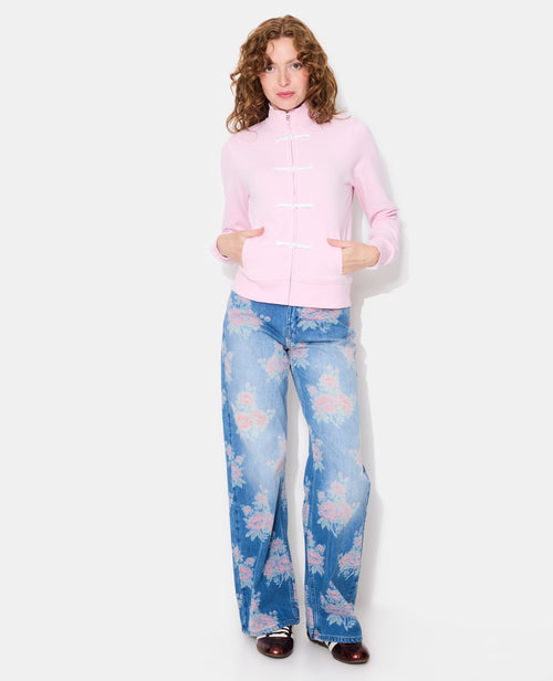 Sweat zippé avec détails esprit asiatique - PIMKIE - 3