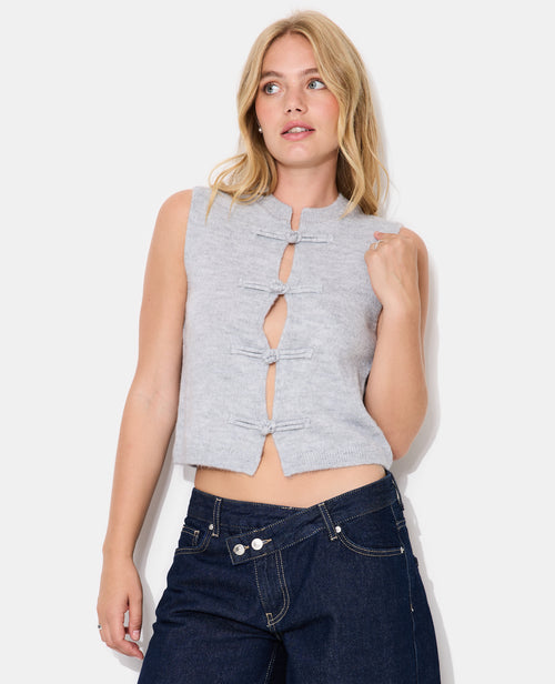 Gilet sans manches avec boutons brandebourg - PIMKIE - 5