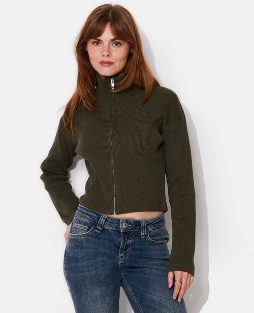Gilet zippé col montant - PIMKIE - 1