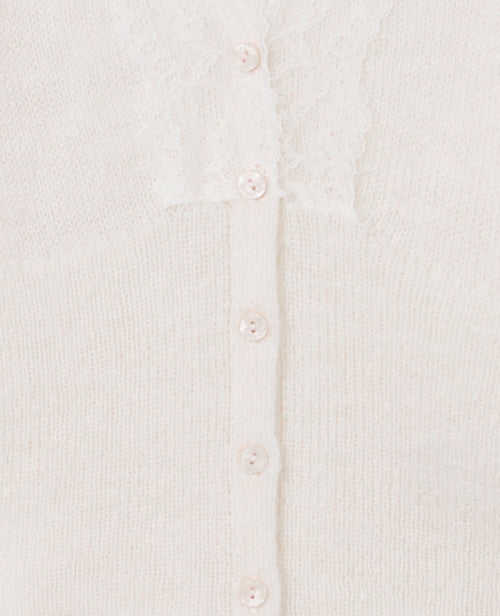 Gilet col V avec dentelle - PIMKIE - 1