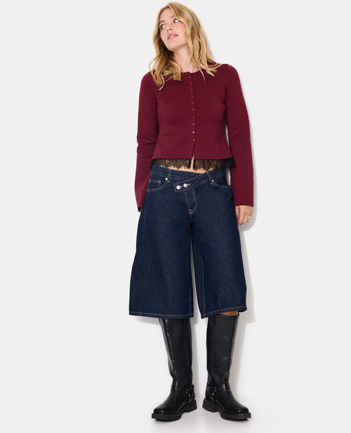 Gilet en maille compacte avec dentelle - PIMKIE - 3