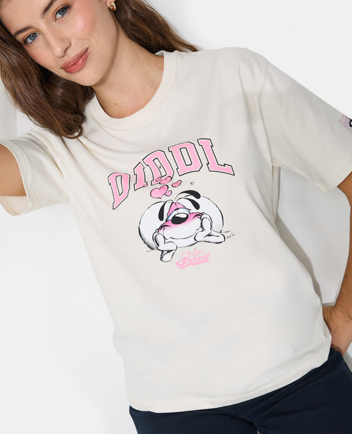 T-shirt manches courtes print Diddl devant et dos - PIMKIE - 2