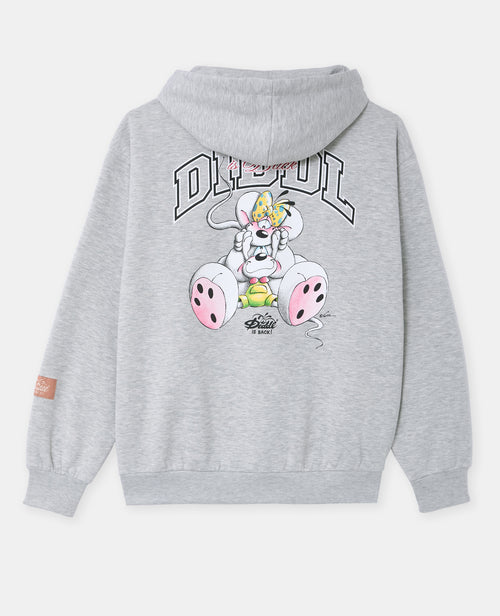 Sweat capuche print Diddl poitrine et dos - PIMKIE - 5