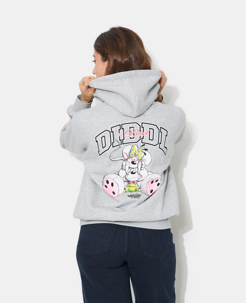 Sweat capuche print Diddl poitrine et dos - PIMKIE - 1