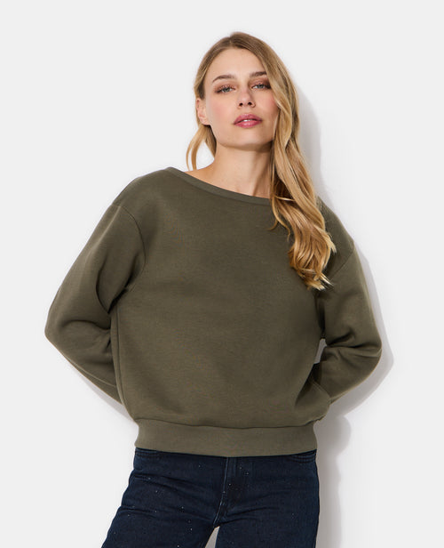 Sweat encolure bateau avec ailes en strass - PIMKIE - 2