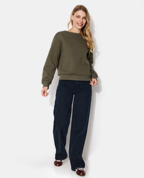 Sweat encolure bateau avec ailes en strass - PIMKIE - 3