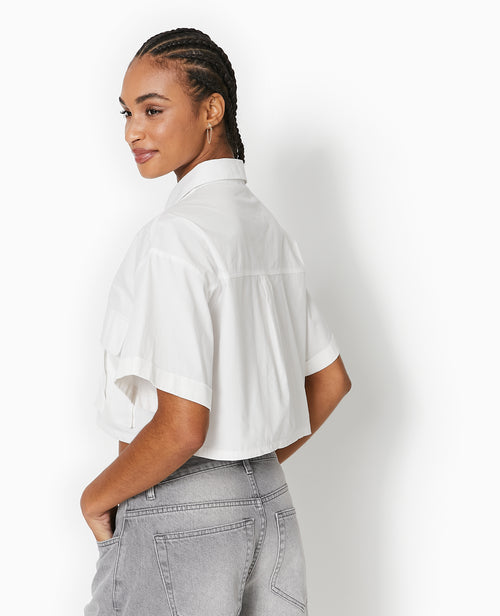 Chemise cropped avec poches plaquées - PIMKIE - 6