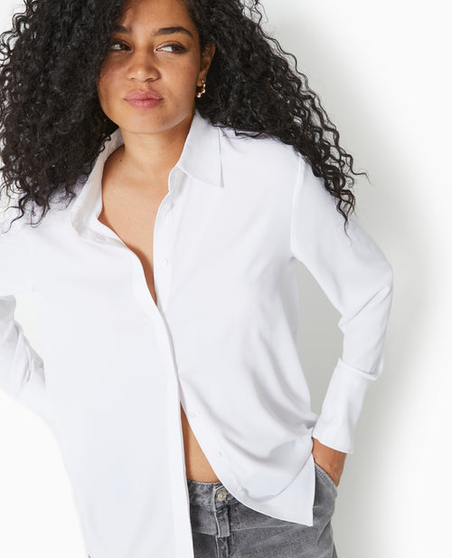 Chemise city en tissu fluide - PIMKIE - 3