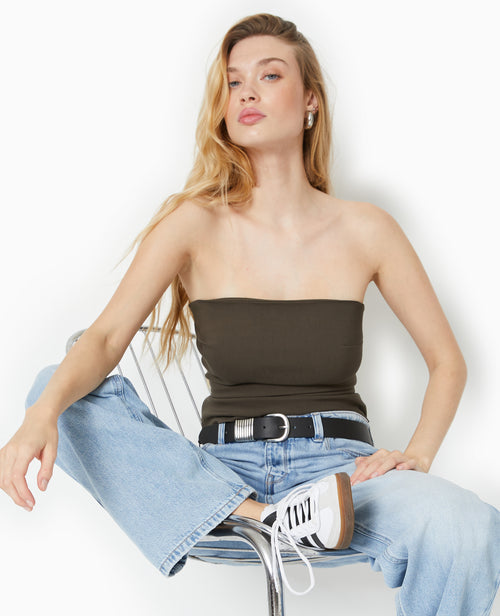 Top bustier en tissu stretch - PIMKIE - 3