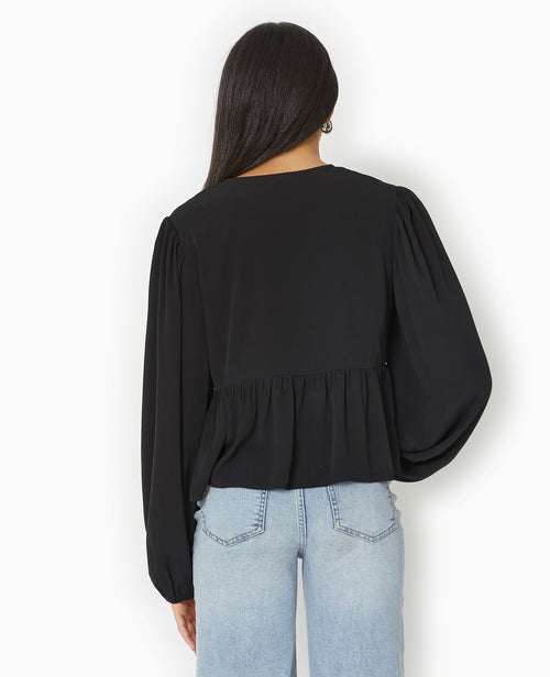 Blouse avec nouettes et manches ballons - PIMKIE - 6