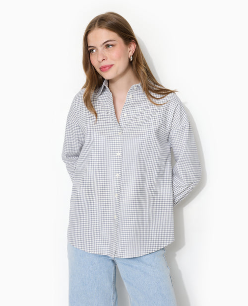 Chemise ample et droite à carreaux - PIMKIE - 1