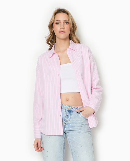 Chemise ample, droite et rayée - PIMKIE - 1