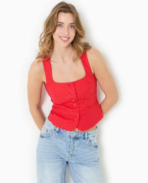 Top débardeur avec boutons - PIMKIE - 5