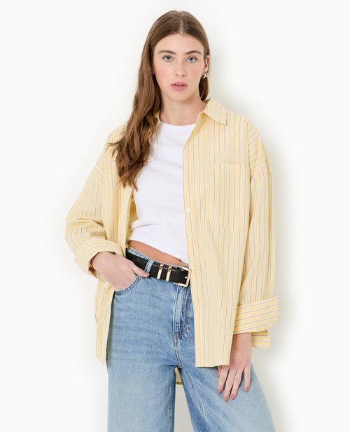Chemise oversize rayée avec poches - PIMKIE - 5