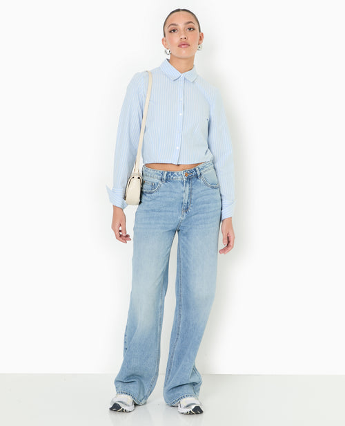 Chemise courte et resserrée avec rayures - PIMKIE - 5