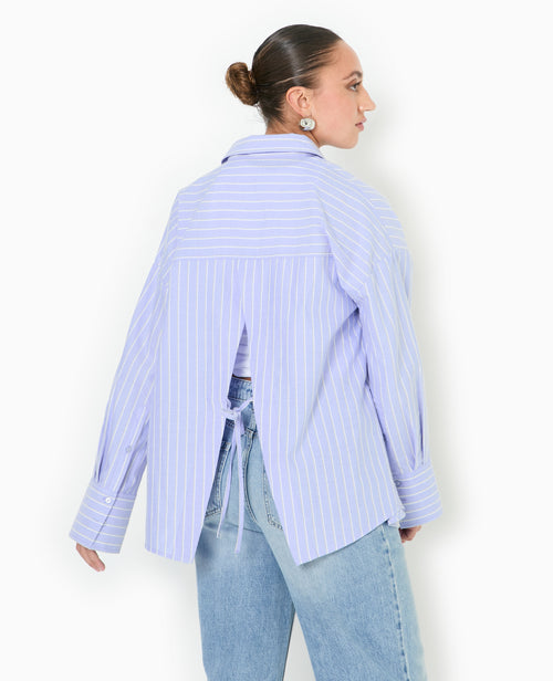 Chemise oversize rayée avec ouverture dos - PIMKIE - 1